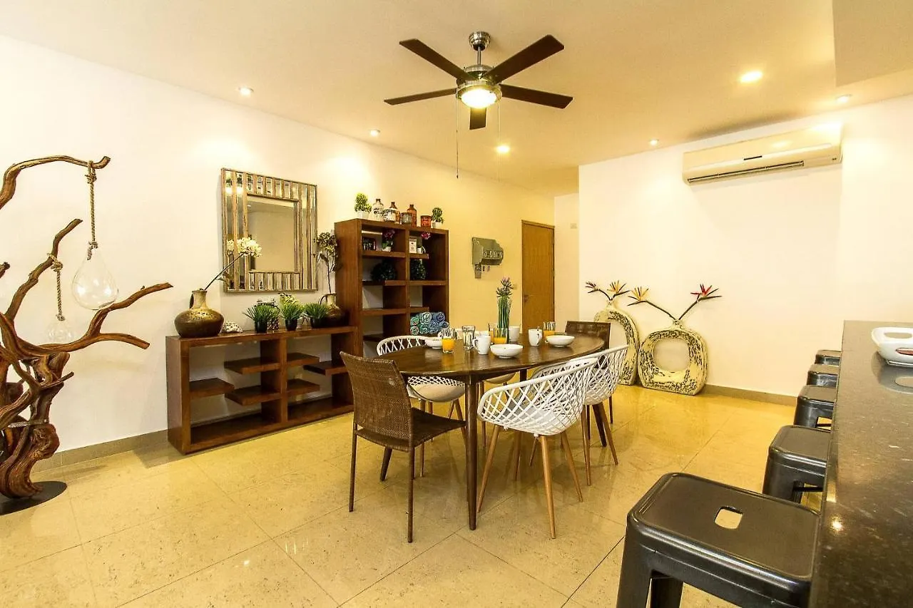 Apartment Breathtaking 2 Bedroom, Private Terrace Bbq Playa del Carmen