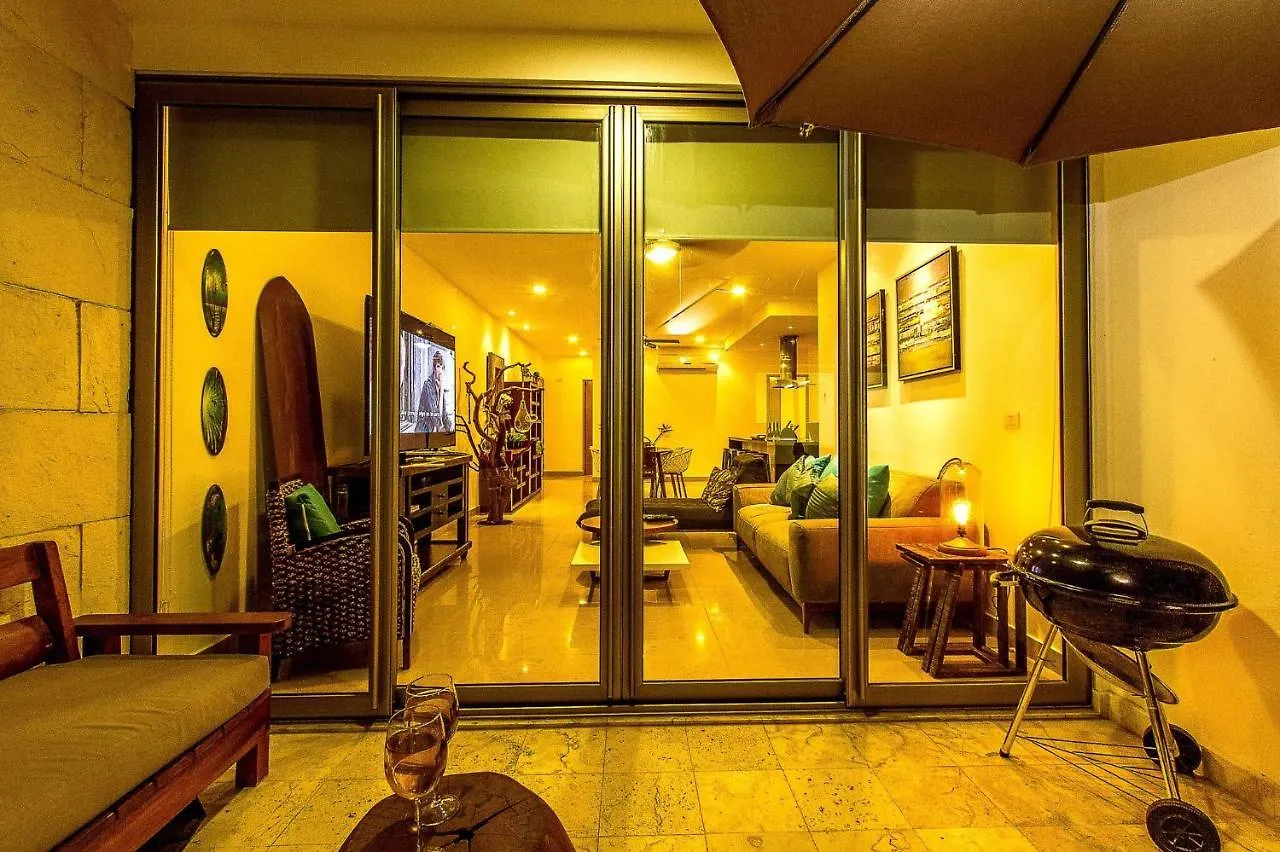 Breathtaking 2 Bedroom, Private Terrace Bbq Playa del Carmen Mexico